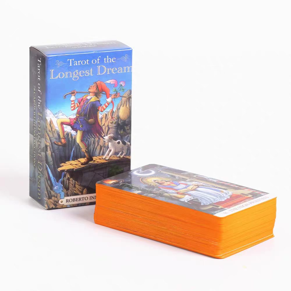 Tarot Deck With Guidebook - 78枚のロングドリームカードとガイドブック付きライダーウェイトスタイルタロットデッキ 初心者向け占い・運勢予言オラクルボードゲーム