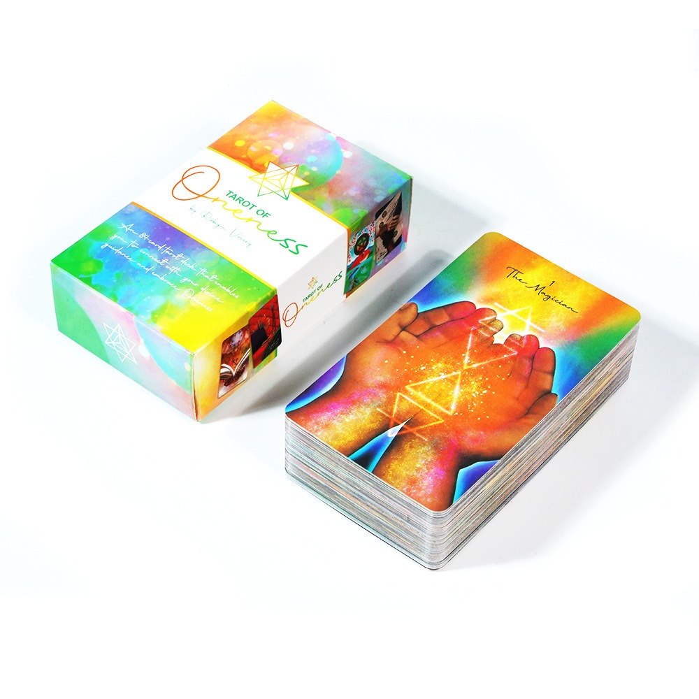 Tarot Deck With Guidebook - 運命のタロット,10.3x6 cm, 78枚,神聖な指導と抱きしめるカード,ライダーに基づく