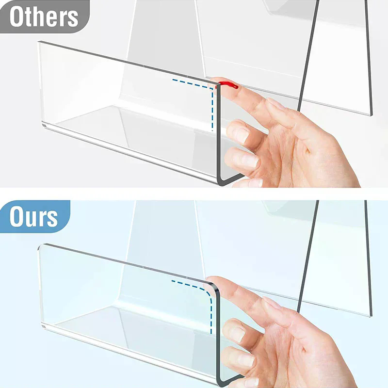 Clear Acrylic Book Stand Holder - 1 個コミックブックディスプレイアクリルブックディスプレイホルダーコミックブックフレームクリアラップトップスタンドマガジンディスプレイスタンド