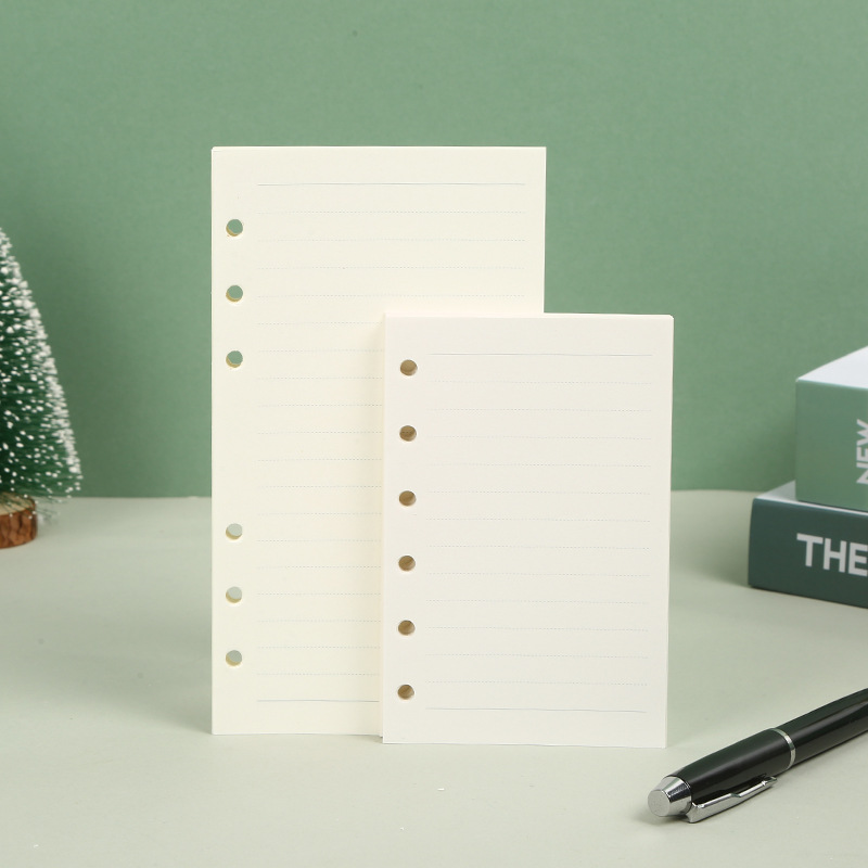 A5 Spiral Dotted Grid Notebook - A5 A6 A7 ルーズリーフ ノート リフィル