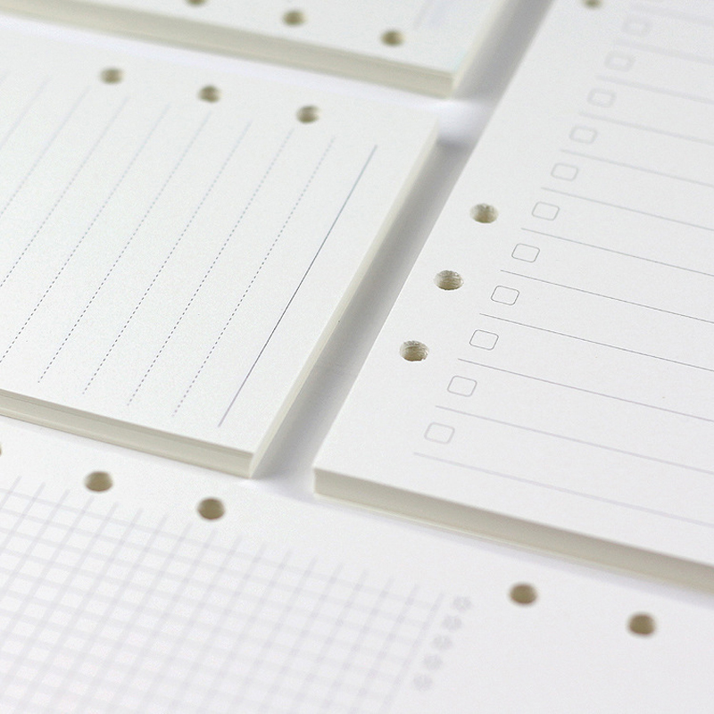A5 Spiral Dotted Grid Notebook - A5 A6A7 45 枚ルーズリーフノートブックリフィルスパイラルバインダーインナーページウィークリーマンスリー To Do