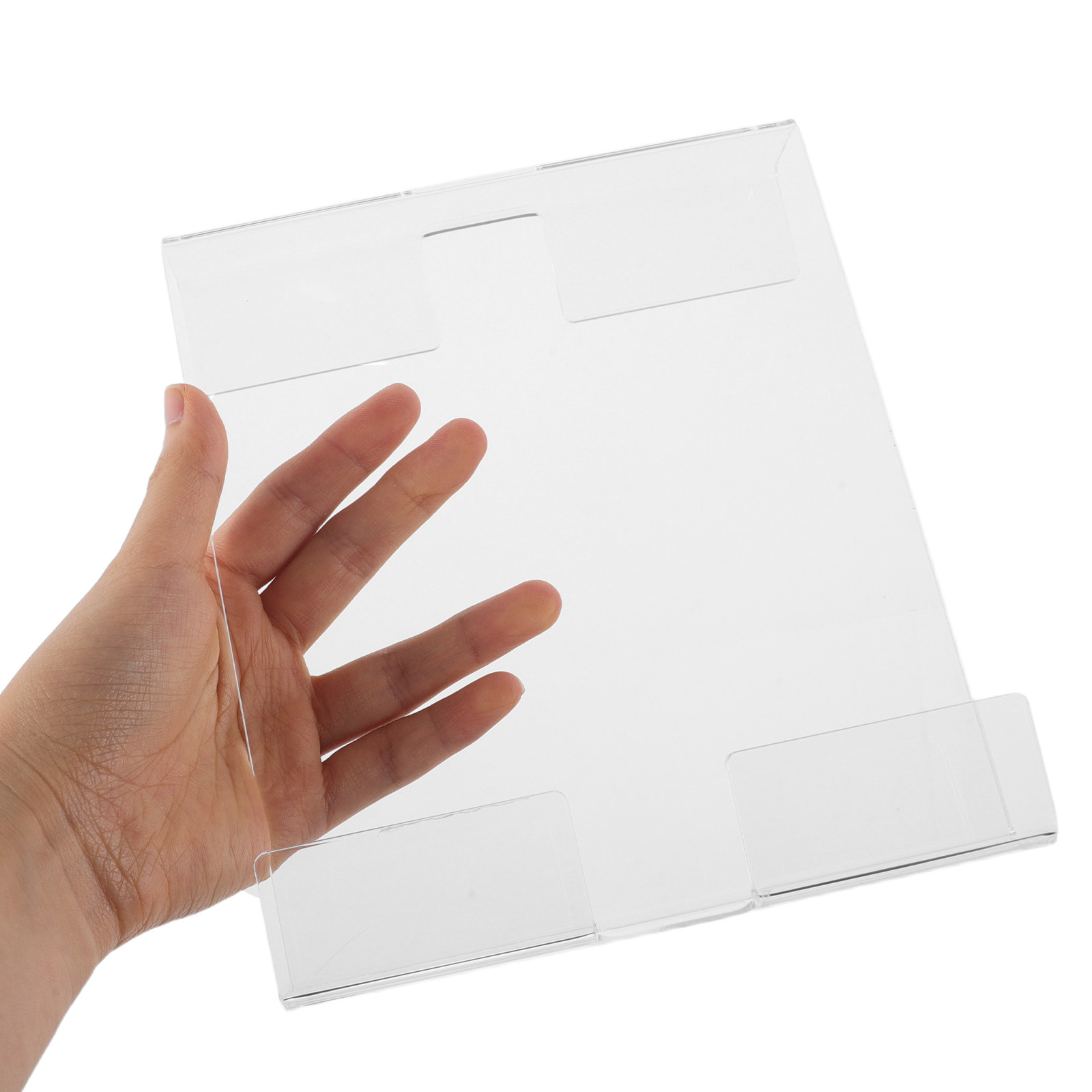 Clear Acrylic Book Stand Holder - フィットネスバイク読書ホルダー アクリル製クリアスタンド タブレット、書籍、雑誌用 エクササイズバイクタブレットマウント 室内サイクル用携帯電話ホルダー