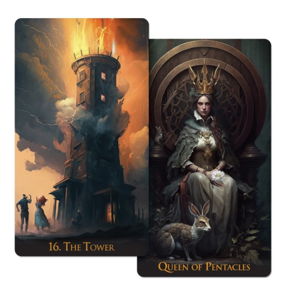 Tarot Deck With Guidebook - 12*7 センチメートル奇妙な世界タロット 78 カードタロットデッキ | インディタロット