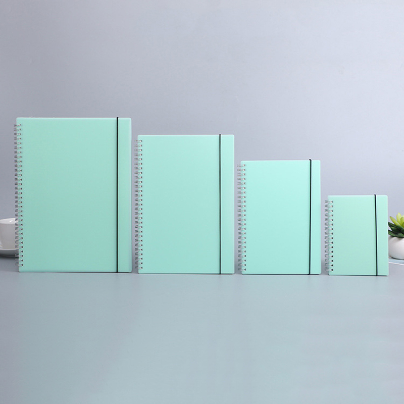 A5 Spiral Dotted Grid Notebook - A6 A5 B5 A4 グリーンスパイラルブックコイルノートブック To-Do