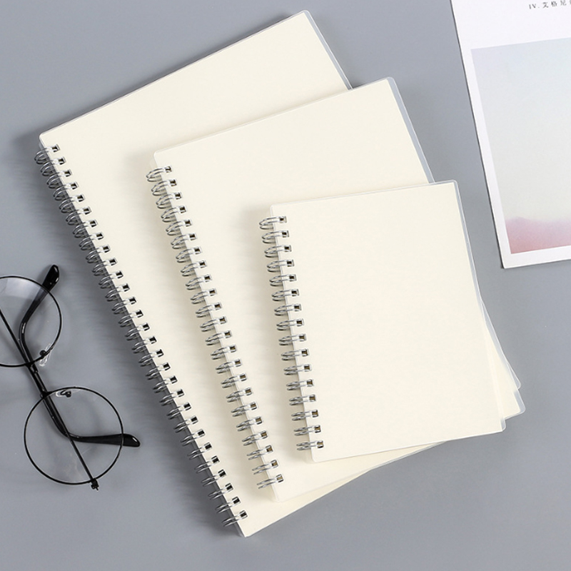 A5 Spiral Dotted Grid Notebook - A5 A6 B5 スパイラルブックコイルノートブック To-Do 罫線ドット空白グリッド紙ジャーナル日記スケッチブック学用品文具