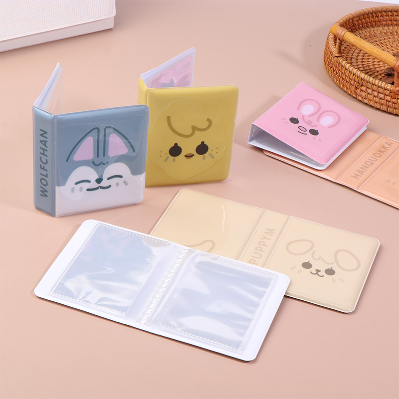 Kpop Photo Card Binder 3 Inch - 漫画動物3インチアルバム写真ポストカード収納アルバムアイドル写真コレクションKPOPカードバインダーネームカードブックアルバム