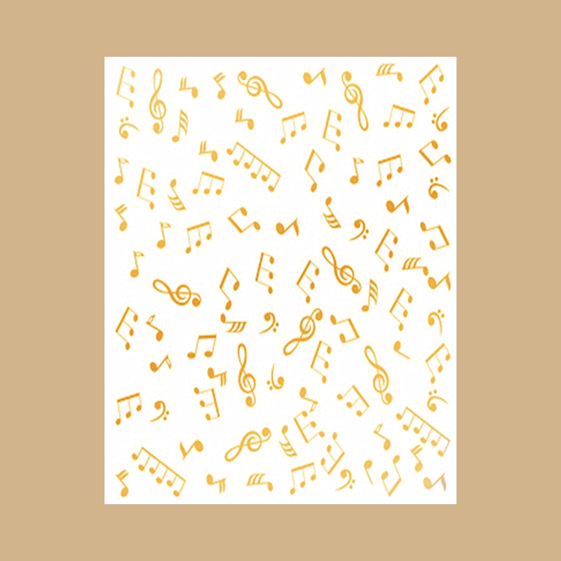 Blank Sheet Music Notebook - ホットフォイルプレート 流れる音符 音楽背景 クリスマス カッティングダイ スクラップブッキング