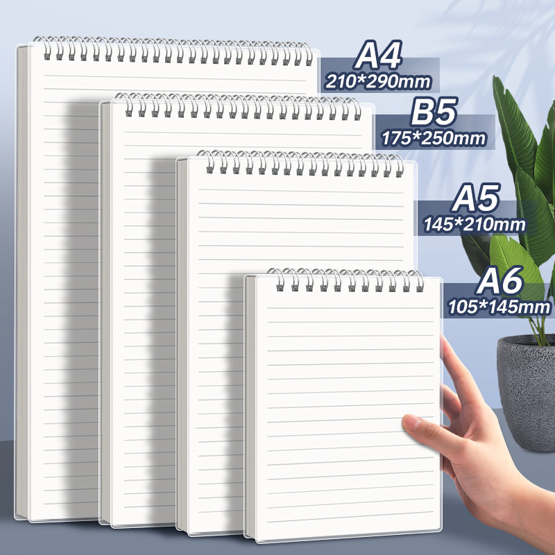 A5 Spiral Dotted Grid Notebook - A4 A5 B5 スパイラルブックコイルノートブック To-Do 罫線ドット空白方眼紙ジャーナル日記スケッチブック学用品文具